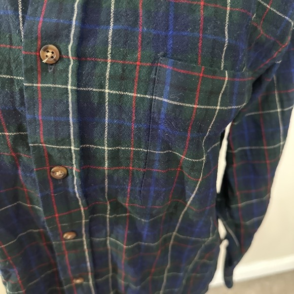 Pendleton Plaid 100% Wool Green Blue Tartan Hunting Board Shirt Mens Med 29685 - Picture 4 of 9